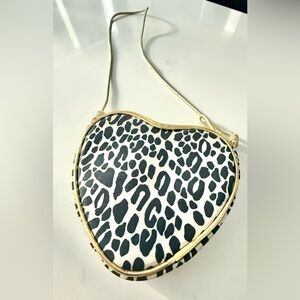 Crewcuts Heart-Shaped Black and White Bag Animal Print